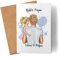 Kiddle-Design Vater Karte Vatertag Personalisiert für Papa Tochter Kind Geschenk Kinder Väter Geschenk Papatag Vatertagskarte
