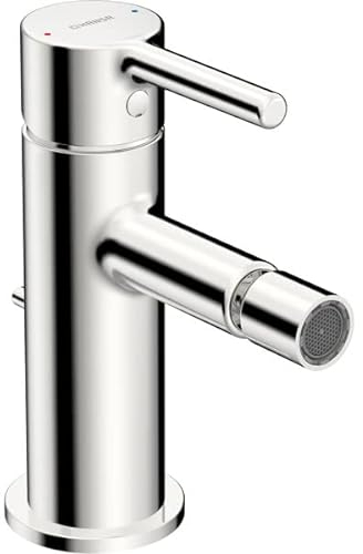 HANSA HANSAVANTIS Style Bidetbatterie, mit Ablaufgarnitur, Pinhebel, Ausladung 101mm, chrom, 54632207