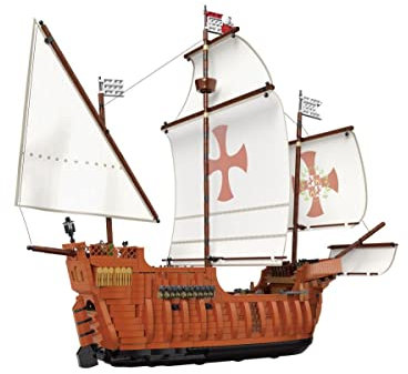 BlueBrixx Pro 104892 – Santa Maria aus Klemmbausteinen mit 3632 Bauelementen. Kompatibel mit Anderen Klemmbausteinen. Lieferung in Originalverpackung.