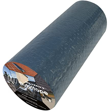 Wasserdichtes Klebeband Butylband I 450mm*5m Anthrazit hochwertig selbstklebend mit Aluminiumfolie I Butyl-Tape alterungsbeständig korrosionsbeständig UV-beständig