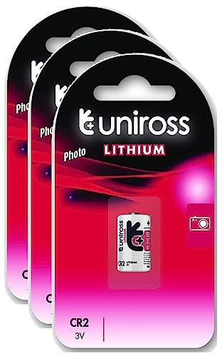 Uniross Pack de 3 Piles Lithium CR2, 3V