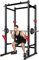 Bongkim Power Rack, Rack Cage für Krafttraining, verstellbares Kniebeugenständergestell für Heim-Fitnessgeräte, Hebekäfig mit 660 Pfund Kapazität (schwarz)