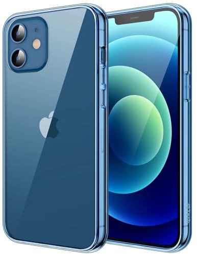 JETech Case for iPhone 12/12 Pro 6.1-Inch, Non-Yellowing Shockproof Phone Bumper Cover, Anti-Scratch Clear Back (Jean Indigo)