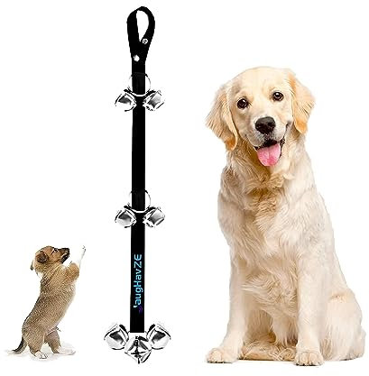 JaugHavZE Doorbell Dog Puppy Potty Training Bells for Door Knob,Length Adjustable Dog Cat House Toilet Training Door Bell