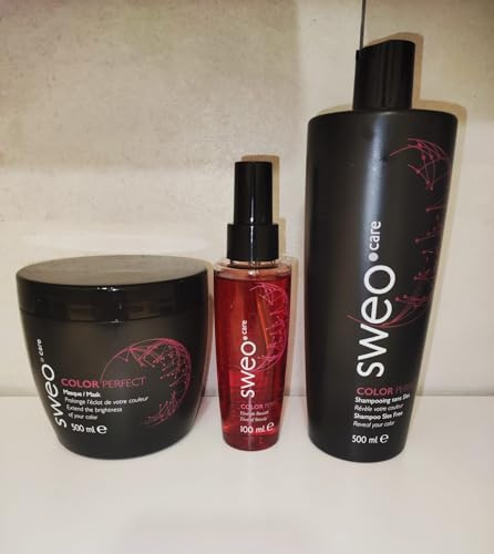 Trio Sweo Care: Shampoing Color Perfect 500 ml + Masque 500 ml + Elixir