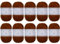 Utopia Crafts JOY Uni Strick- und Häkelgarn, Weich, Pflegeleicht, 100% Polyacryl, 10x 50 g Knäuel, 150m (Kastanie)