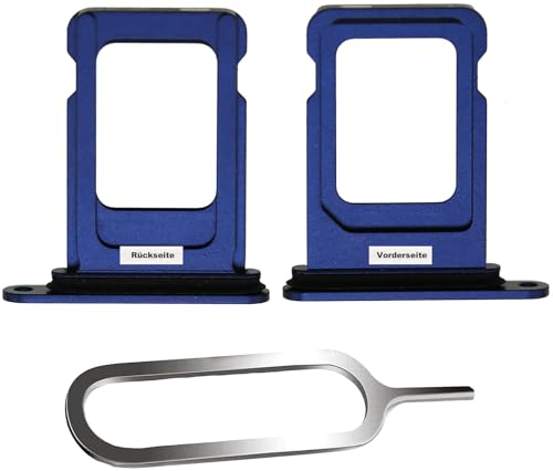 IS-TECK SIM-Kartenhalter Ersatz SIM-Tray Kompatibel mit iPhone 12 inklusive SIM-Nadel SIM-Kartensteckplatz (Blau)