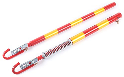 Xigner Abschleppstange für Pkw - abschleppstangen 5T (5000 kg) mit Anhängerkupplung, Zugentlastungsfeder und Dämpfung - Pannenhilfe, Länge 175 cm