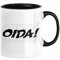 Oida Tasse Geschenk Bayern Kaffee-Becher Bayrisch Dialekt (Schwarz)