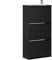 SoBuy Schuhkipper mit 3 Klappen Schuhablage Schuhschrank schmal Schuhregal mit 6 Ablageflächen Schuhkommode Schwarz BHT ca. 61x120x26cm FSR165-H-SCH