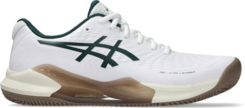 Asics 1041A449-104 Gel-Challenger 14 Clay Hombre White/Saxon Green EU 39.5