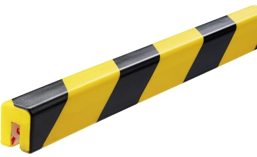 DURABLE | Kantenschutzprofil | Typ E8, 1-m-Profil, eckig, BxH 25 x 30 mm, gelb / schwarz