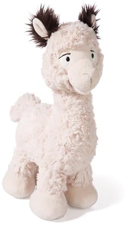 NICI Kuscheltier Alpaka Elli 25cm beige - Stofftier aus weichem Plüsch, niedliches Plüschtier zum Kuscheln und Spielen, für Kinder & Erwachsene - tolle Geschenkidee - 61505