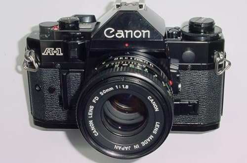Fully working 35mm SLR Film Manual A1 Camera for Canon A-1 with 50mm F/1.8 FD Lens