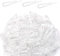 Lot de 200 pinces crocodiles pliables en plastique transparent en forme de U pour chemise, pantalon, cravate, chaussettes, chemises, tissu avec dents - Pinces à linge en plastique transparent pour