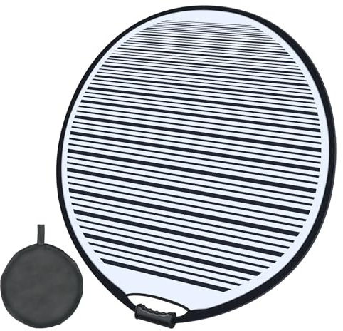 Alftek Dellenreflektorboard 80 cm Faltbar Streifen Reflektor Auto Line Board Flexible LED Linie Dent Panel Remover Tool für Fix Karosserie, Dellensegel Ausbeulwerkzeug, Dellenspiegel, Dellen Lampe
