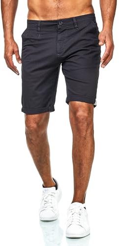 D’MARO Herren Chino Shorts Slim Fit – Sommerhose mit Stretch – Bequeme Bermuda aus Baumwolle – Pflegeleicht & Modern 4-Grau XL