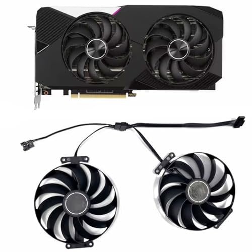 2PCS 95mm 7PIN T129215SU FDC10U12S9-C 12V 0.5A RTX3070 3060Ti Graphic Card Cooler Fan for ASUS GeForce RTX 3060 Ti 3070 Dual OC Fan