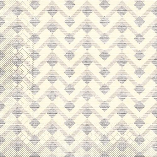 Mank Serviette Oskar 33 x 33 cm, 100 Stück, 3-lagige Papierservietten für Kaffee und Kuchen, Papier Einweg Servietten aus hochwertihem Tissue, moderne Motive (Braun)