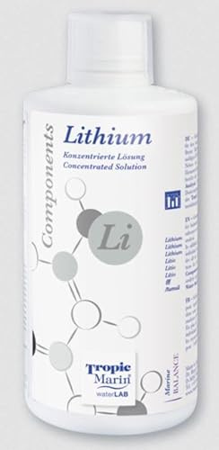 Tropic Marin Components Lithium 250 ml fürs Aquarium, Hochkonzentrierte Lösung zur Zufuhr von Lithium bei Defiziten im Aquarium.