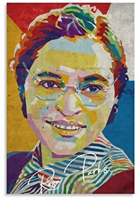 BBSYDH Leinwand Druck Poster 60 * 90cm Senza Cornice Rosa Parks Modern Family Bedroom Decor Poster per camera da letto e soggiorno