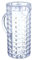 Decor Space Caraffa in plastica porta bevande con coperchio, da 2 lt