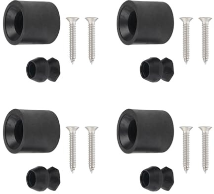 carotoe Pack Of 4 Enclosed Trailer Door Holder Set Weatherproof Bumpers Rubber Socket Simple Installs For Boat Doors Fade Resistant