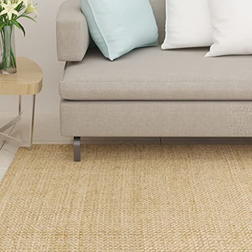 Tonture Sisal Teppich Natur 66x250 cm, 100% Naturfaser, strapazierfähig & rutschfest, Raumklima regulierend, vielseitiger Bodenbelag für stilvolles Dekor