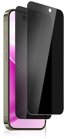 2 Stück Sichtschutzfolie für Panzerglas für iPhone 15 Pro Max Schutzfolie, 9H Schutzglas 15 Pro Max Anti-Spy Displayschutzfolie, Hohe Touch-Empfindlichkeiti, Anti-Fingerabdruck, Blasenfre Folie
