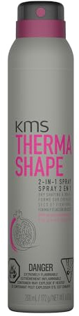 KMS ThermaShape 2‑In‑1 Spray – Hitzeschutz & Finish‑Spray für Glätte oder Locken, Stylingkontrolle – 200 ml