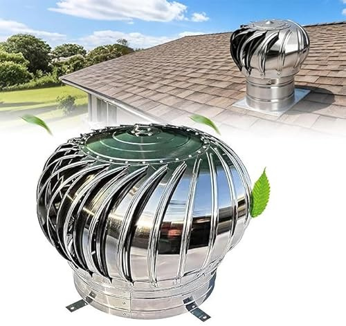 Sombrero Giratorio Para Chimenea 100-400mm Tapa De Campana Chimenea Ventilación Giratoria Acero Inoxidable, Tapa De Tubo De Estufa Para Ventilación Exterior(300mm/11.81in)