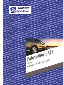 AVERY Zweckform 10 x Formularbuch Fahrtenbuch A5 hoch VE=40 Blatt mit Ausfüllhilfe