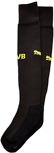 PUMA Herren Stutzenstrümpfe BVB Socks Stutzen, Black-Cyber Yellow, 4