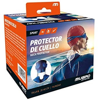 Protector de Cuello Neopreno Hombre y Mujer | Buceo, Natación, Triatlón, Surf y Accesorios Paddle Surf | Compatible Traje Neopreno Hombre 5mm Traje Buzo | Hecho en España (Naranja, Small (30-35 cm))