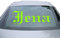 INDIGOS UG - Aufkleber Heckscheibe & Motorklappe - neongrün - 600x210 mm - Stadt JENA - Auto Scheiben Fenster Heckklappe Tuning Racing JDM - Die Cut