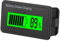 LCD Batterie Kapazitäts , 12-48 V Universal LCD Digital Battery Capacity Anzeige, LCD Akku Kapazität Voltmeter Meter(grün)