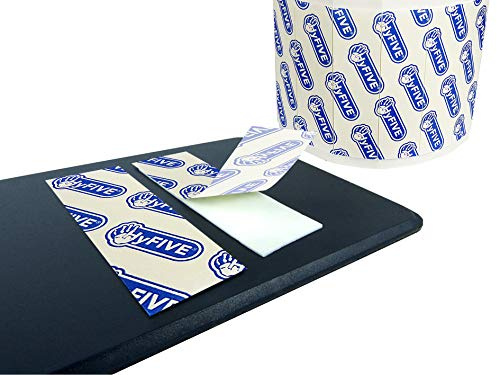 Hyfive Nummernschild klebrige Pads Aufkleber Nummernschild 24 Pack