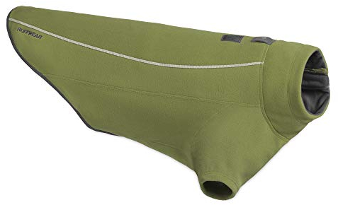 RUFFWEAR Climate Changer Jacket, Warmer und vielseitiger Hundemantel mit Polyesterärmeln für Klares, Kaltes Wetter, Cedar Green, Small