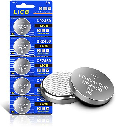 LiCB CR2450 CR 2450 3V Lithium Battery(5PCS)