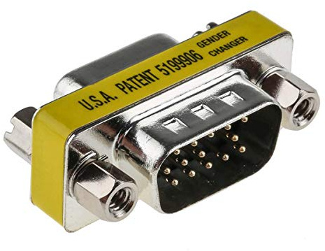 RS PRO Sub-D Adapter 15-Wege D-Sub Stecker Stecker D-Sub 15-polig Buchse Buchse