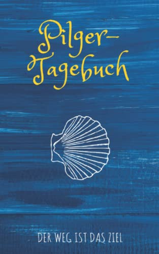 Pilger-Tagebuch: minimalistisches Tagebuch für den Jakobsweg, Größe L, für bis zu 40 Wandertagen