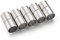 Craftdady Magnetverschlüsse aus Messing, 21,5 x 11 mm, Lederschnur, Endkappen, Rohr, Abstandshalter, Perlen, Endspitzen, Platin, für Armband-Schmuckherstellung, 5 Sets