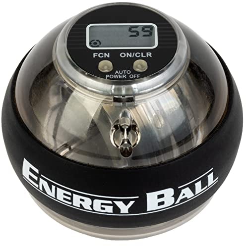 EVEREST FITNESS Gyrotwister zur Stärkung von Hand, Greifkraft & Arm - Gyroskopischer Handtrainer Ball mit LED Zähler zur Reduzierung von Verspannungen & Schmerzen - Gyroball