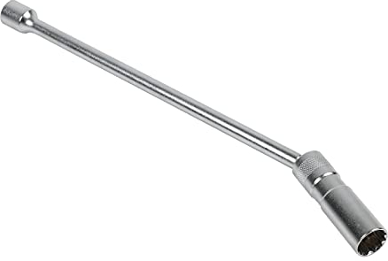 16 mm Douille de Bougie D'allumage - PLAYOCCAR Magnétique Clé à Bougie Pivotant à 360 ° 3/8 , Outil de Retrait de Paroi Mince Oscillant à 12 Points Compatible avec BMW (Longue)