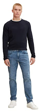 TOM TAILOR Herren Jeans 202212 Josh Slim, 10118 - Used Light Stone Blue Denim, 31W / 34L