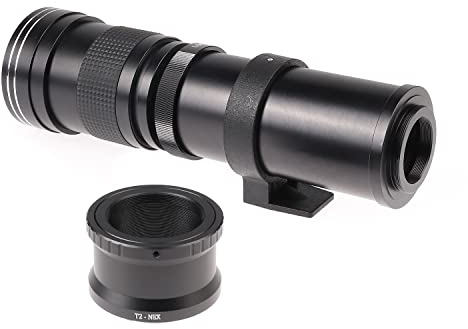 Hersmay Téléobjectif 420-800 mm F/8.3-16 - Mise au Point Manuelle - Super téléobjectif MFT M4/3 pour Panasonic GH6 GH5S GH5 GH3 GH4, EPM1 EPM2 EPL2 E-M5 E-M10II E-M10III Pen-F G3 G5 G6 G7 GX8 GX9