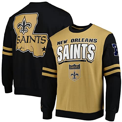 Mitchell & Ness Pullover - Patches New Orleans Saints - M