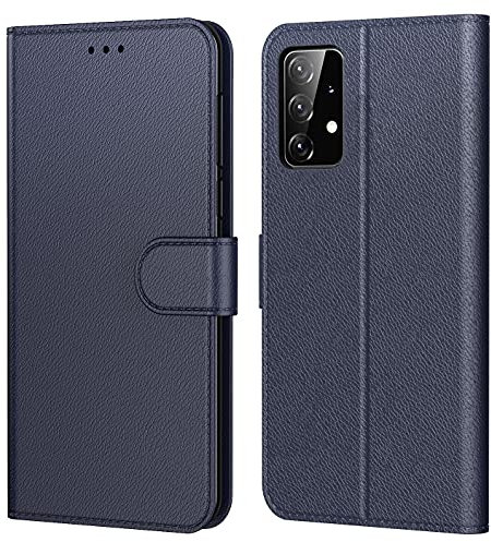 Tenphone Coque pour Samsung Galaxy A23 5G, Coque Samsung M23 5G, Etui Protection Housse Premium en Cuir PU, [Emplacements Cartes], Pochette Flip Case Compatible avec Samsung A23/M23 Book (Bleu)