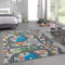 CARPETIA Kinder Spielmatte mit Blick auf die Stadt | Hintergrund in grau Größe 80x150 cm