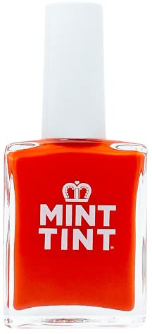 Mint Tint Salsa - Dark Orange - Plant Based Vegan and Cruelty Free - Quick Dry and Long Lasting Nail Polish…